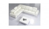 T93C - Modern Leather Sectional Sofa - GE