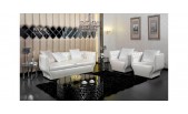 D6002 - Modern Pearl White Sectional Sofa - GE
