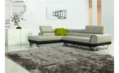 1361 - Modern Fabric Sectional Sofa with Retractable Headrests - GE