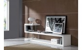 WIN 5 Modern White Lacquer TV Stand Entertainment Center Room Divider 