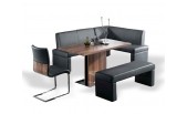 Poland Corner Dining Set walnut Color - AN