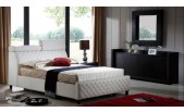 Cola White Leather Bed