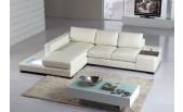 Mini Modern Leather Sectional Sofa