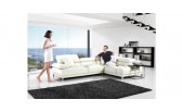 T290 - Modern Leather Sectional Sofa - GE