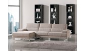 Modern Beige Fabric Sectional