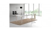  MT100 - Transitional White Gloss Dining Table 