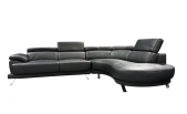 May Modern Leather Sectional