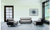 Modern Leather set C311 Oyster/Brown- M