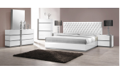 Silvia Modern Lacquered White Bedroom set