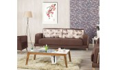 Microfiber Brown Sofa-bed Even