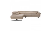 Divani Casa Gypsum Modern Taupe Leather Sectional Sofa