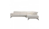   Divani Casa Tundra Modern White Full Italian Leather Sectional Sofa