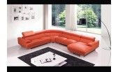 T190 - Modern Leather Sectional Sofa 