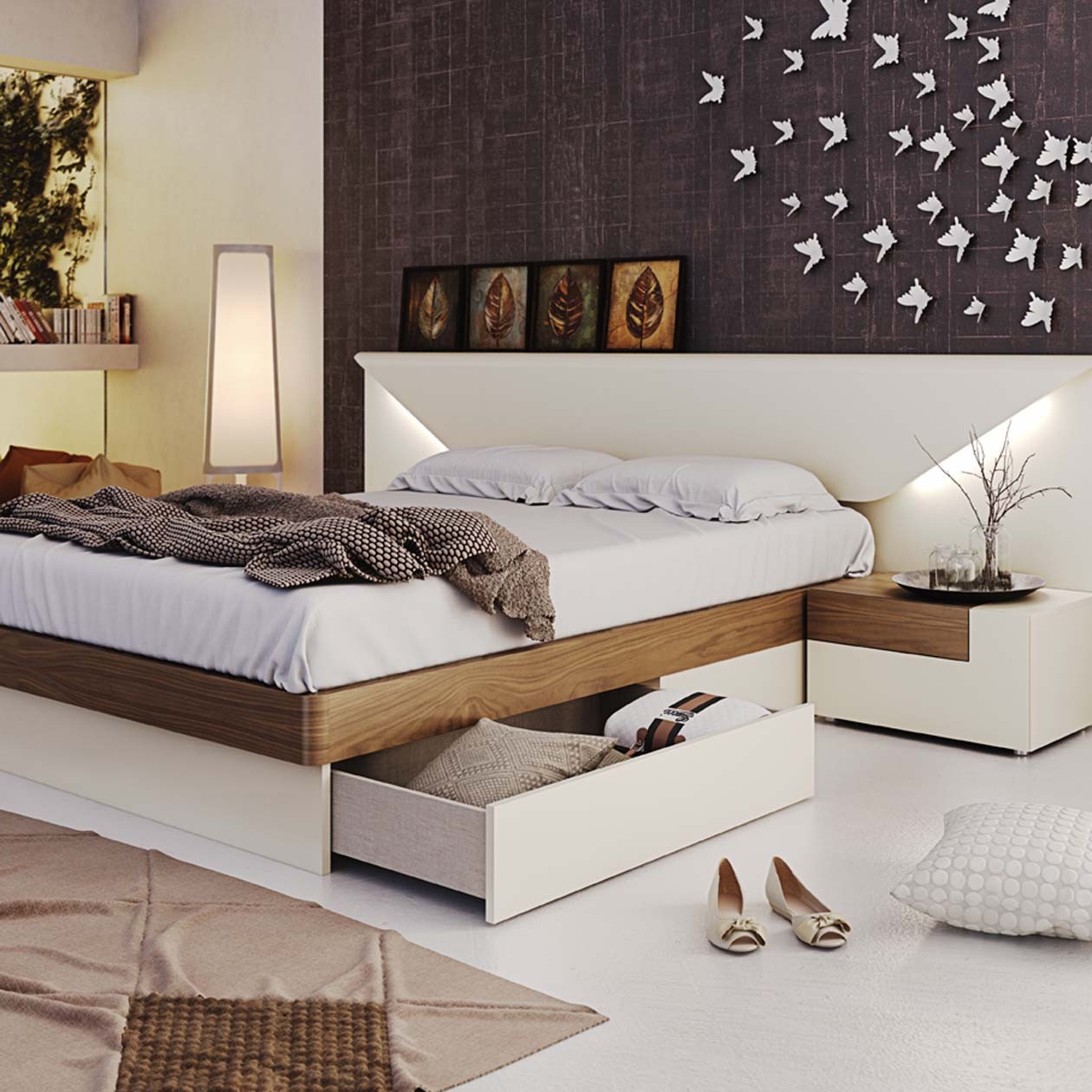 Elena Modern Italian Bedroom Set N Star Modern Furniture 