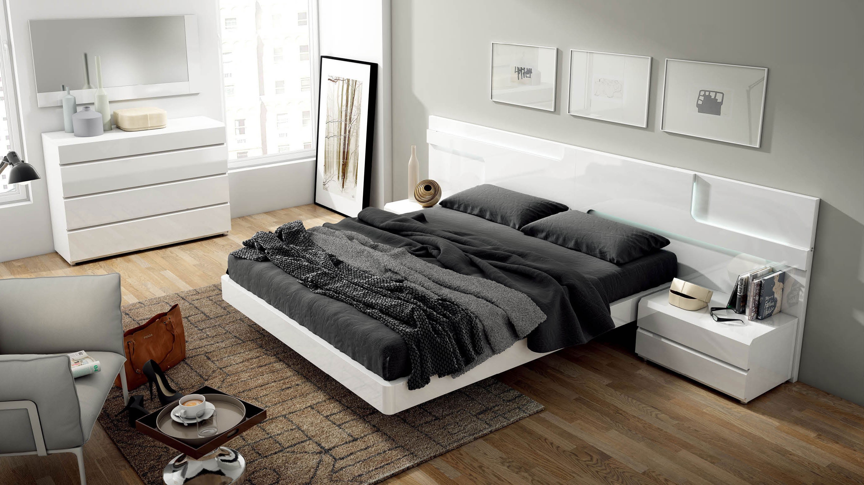 Sara Modern Italian Bedroom set - N Star Modern Furniture