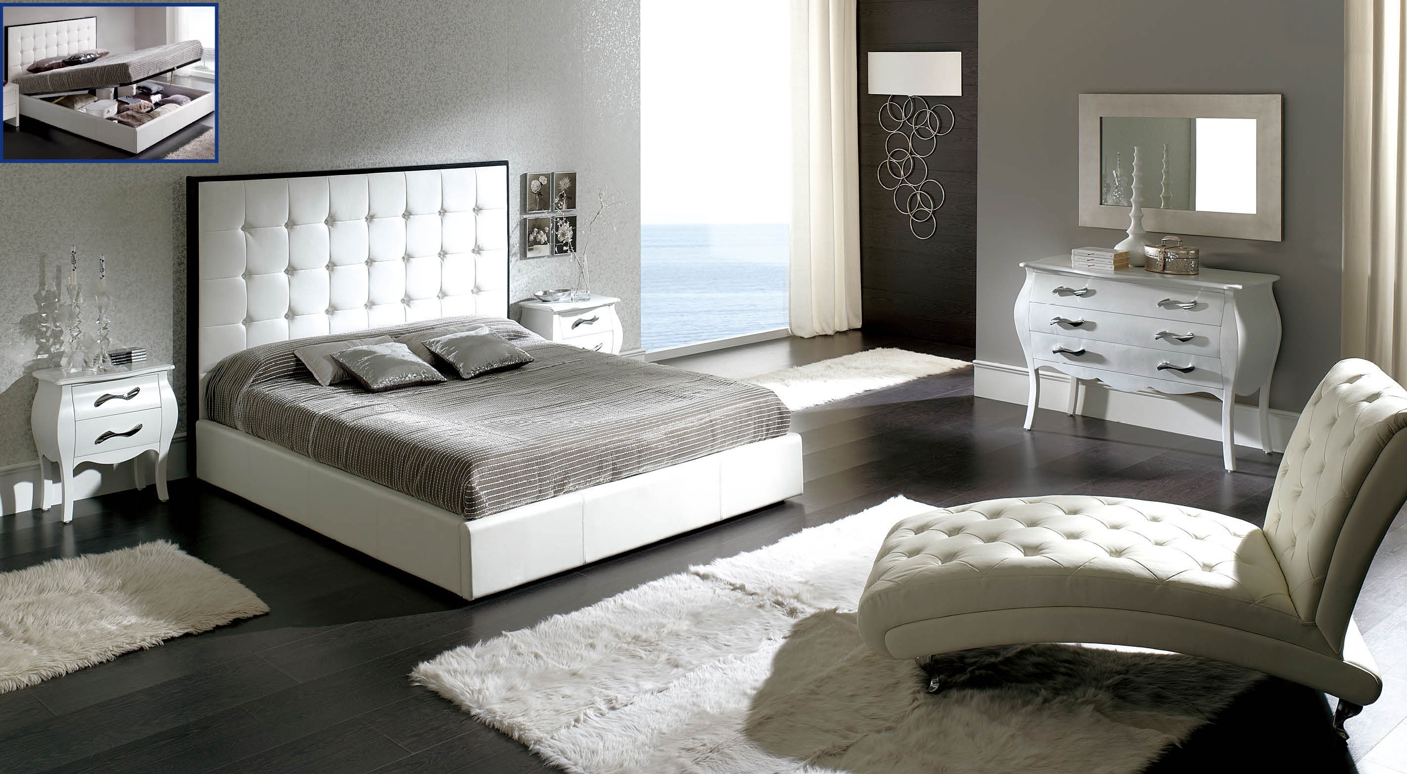 Peninsula White Modern Italian Bedroom set - N Star Modern ...